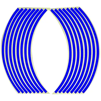 

18 Inch Motorcycle Car Wheel Sticker Wheel Ring Rim Ring Stickers 7 Colors Modified Wheel Stickers Tire Reflective Sticker