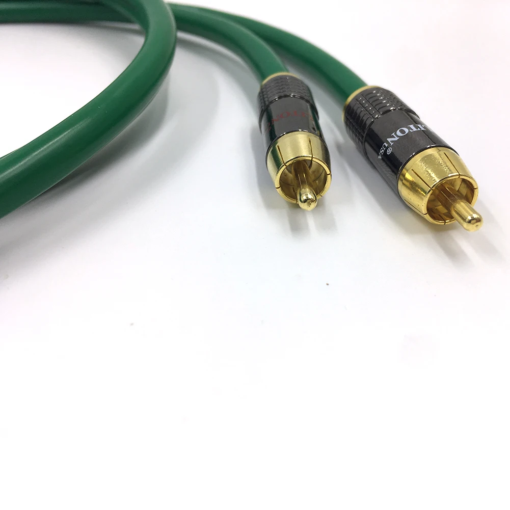 Бесплатная доставка 2328 Hi Fi посеребренный 2RCA кабель Colleimage высококачественный