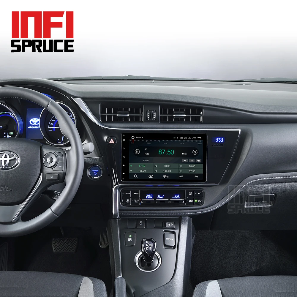 Perfect car dvd for Toyota Corolla Auris Fortuner Estima vios 2016 2017 2018  android 9.0 gps navigation radio player car stereo gps 5