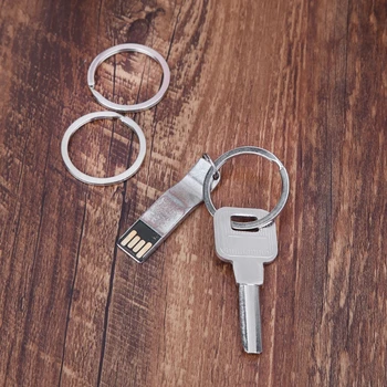 

10pcs 32mm Split Key Ring Stainless Steel Round Keychain EDC Pocket Tool Buckle