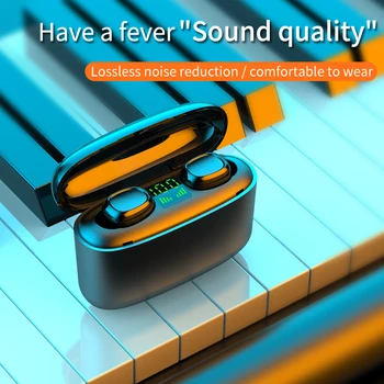 

NEW Wireless Earphone Bluetooth V5.0 F9 TWS Wireless Bluetooth Headphone LED Display With 2000mAh Power Headset With Microphone