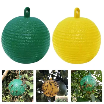 

Effective Fruit Flies Killer Hanging Fly Trap Ball Fruit Fly Catcher Sticky Trap Fly Outdoor Garden Disposable Wasp Bee