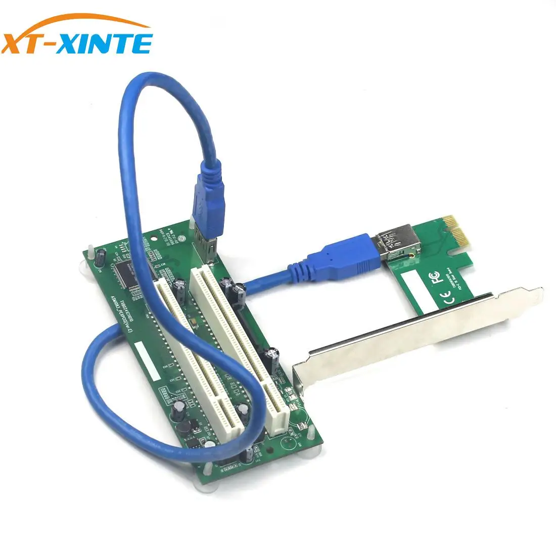 Адаптер PCI Express PCI-e к двойному PCI-адаптеру карта расширения PCI-слота PCIE USB 3 0