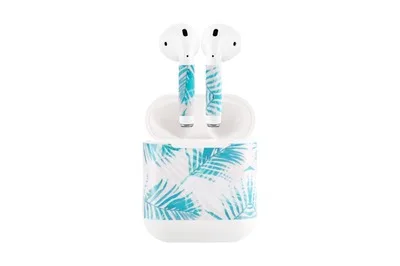 1 шт. выпуск защитная виниловая наклейка наушники для AirPods шкуры Съемная клейкая декоративная наклейка пленка на голову - Цвет: 2
