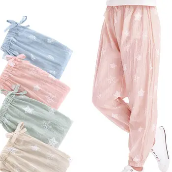 

Toddler Girl Pants 2020 Summer Kids Leggings Mosquito Pants For Children Kids Loose Casual Pants Baby Girl Print Trousers W16