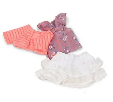 shawl vest skirt 18 дюймов, американская кукольная одежда для девочек наше поколение,, люкс, кофта с капюшоном и штаны, наряды для куклы 17 дюймов и 18 дюймов - Цвет: shawl vest skirt