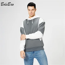 

BOLUBAO Autumn Men’s Fashion Hoodies Color-Matching Pullover Sweatshirts Tops Street Fitness Sport Casual Brand Hoodies Male