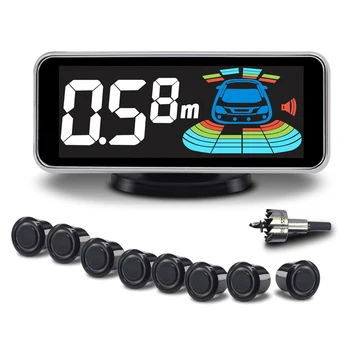 

2.5'' LED Screen Parking Sensor With 8 Sensors Car Automobile Reversing Radar Detector Electronics Auto Backing Assistance Kit
