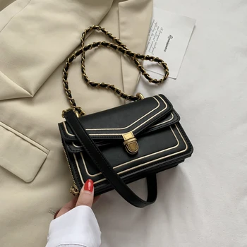 

Luxury Small Bag Female 2020 New Simple Small Square Bag Fashion Chain Bag Shoulder Messenger Bag Channels Handbags Louis CC GG