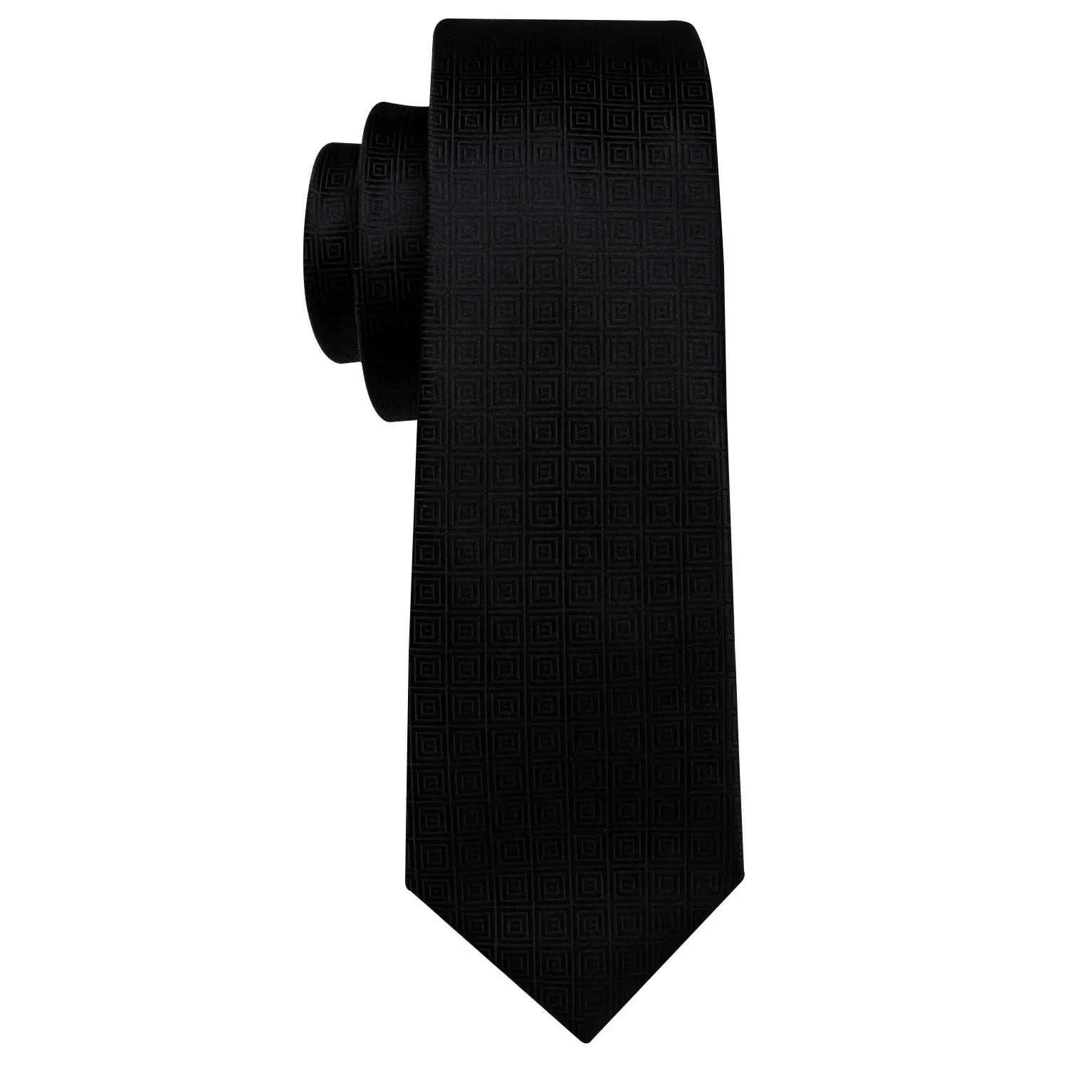 Мужской свадебный галстук, черный однотонный шелковый галстук в клетку, галстук, набор Барри. Ван, жаккардовый тканый модный дизайнерский галстук для мужчин, вечерние FA-5225