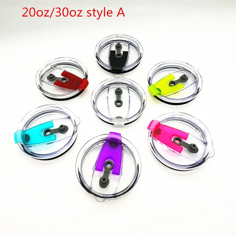 20oz lids style A 100 шт 30 унций 20 унций стакан с защитой от разлива крышки для 30 унций 20 унций стакан из нержавеющей стали чашки Ozark Trail с защитой от брызг - Цвет: 20oz lids style A