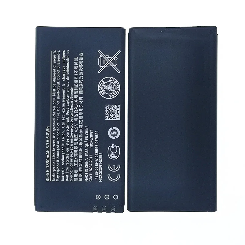 BL-5H 1830 мА/ч, Батарея чехол с подставкой и отделениями для карт для Nokia Lumia 635 38 630 636 Lumia630 RM-977 RM-978 BL5H новая продукция высокого качества Батарея
