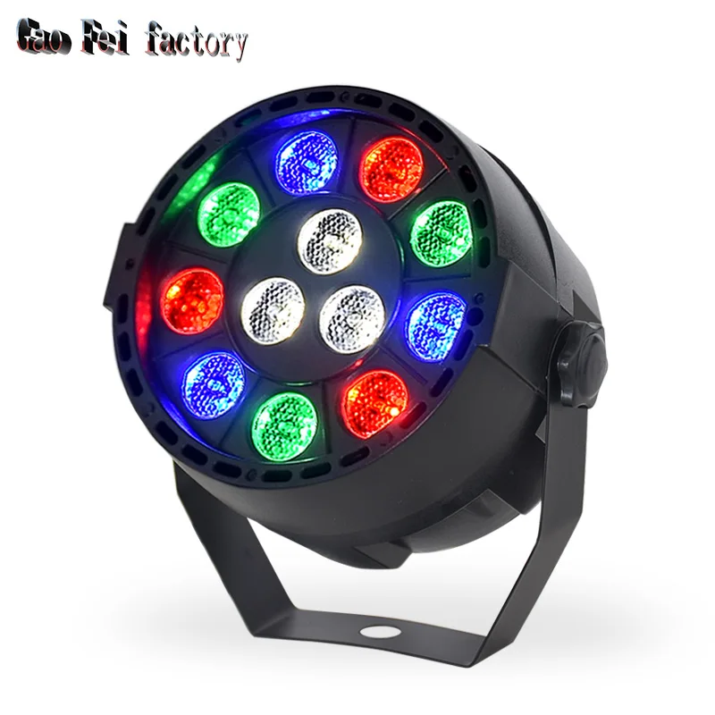 Плоский 12 Led Par сценический светильник Rgbw 36W диско вечерние s лазер Dmx Luz Dj