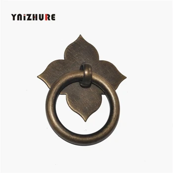 

35mm Drawer pull Knob Pull Handles Brass Hardware Chinese Furniture Cabinet Door Knocker Copper Bronzed