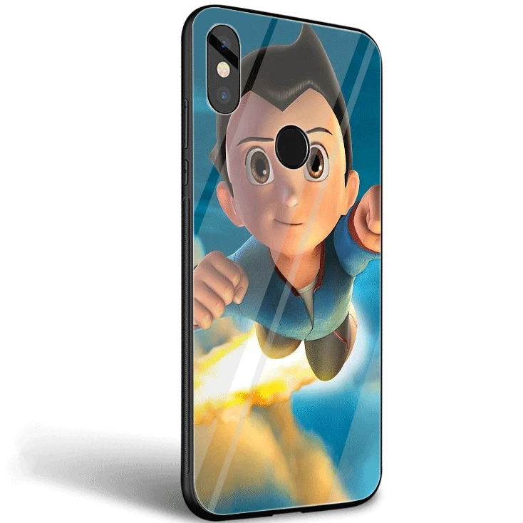 Мобильный чехол для телефона Стекло ТПУ для Xiaomi Mi Note7 5 6 iPad Pro Poco F1 A1 A2 4X5X6X9 крышка Симпатичные Астро-мальчик - Цвет: G1