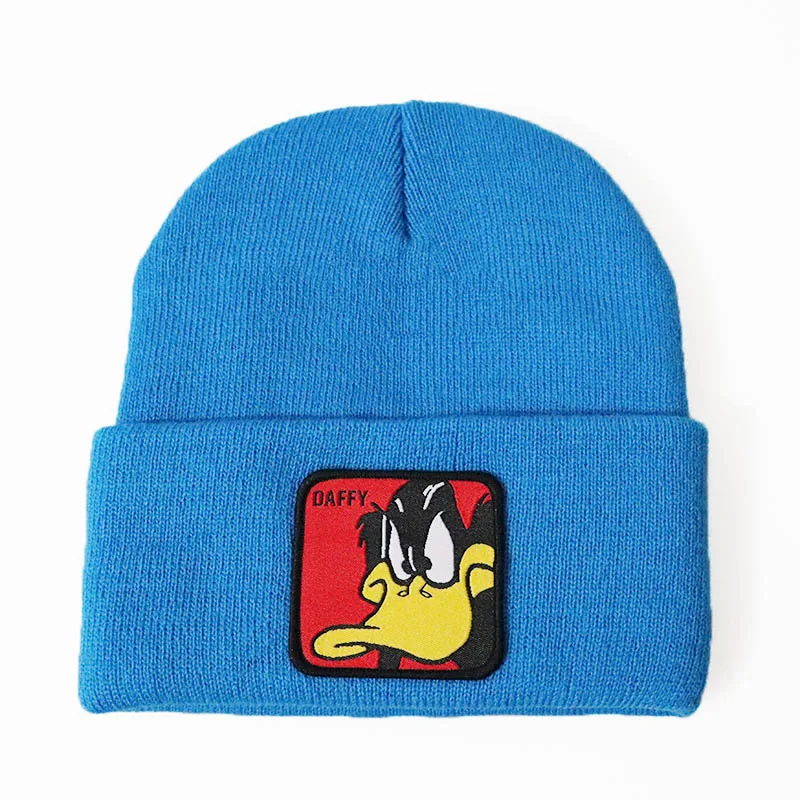 Новые забавные Даффи Дак Beanie Мужские Женские шапки Косплей зимняя шапка 12 цветов