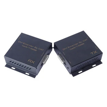 

Powered DVI extender over cat5/cat6 cable up to 60m for PC laptop LCD Monitor