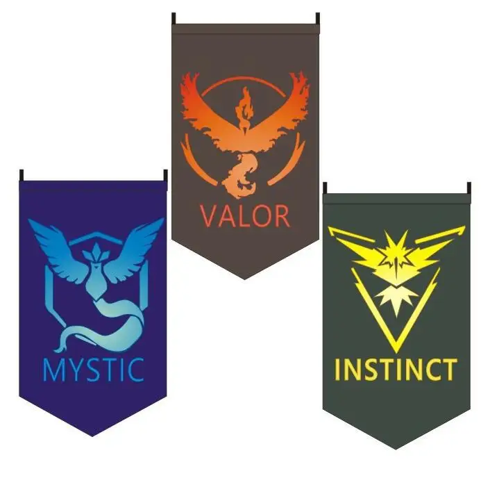 Покемон го открытый баннер команда Валор мистический флаг с надписью Instinct домашний декор для вечеринки украшения