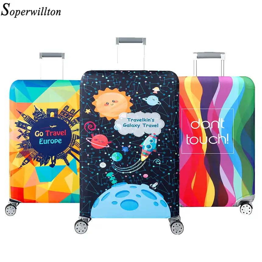 luggage with world map design Travel Luggage Suitcase Protective Cover Fashion World Map Design luggage with world map design