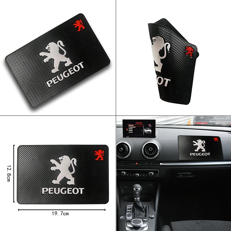 

Car Anti-slip Mat Auto Gadget Non-slip Mats Gel Pad for Peugeots 107 108 206 207 301 308 307 407 408 508 2008 3008 4008 5008