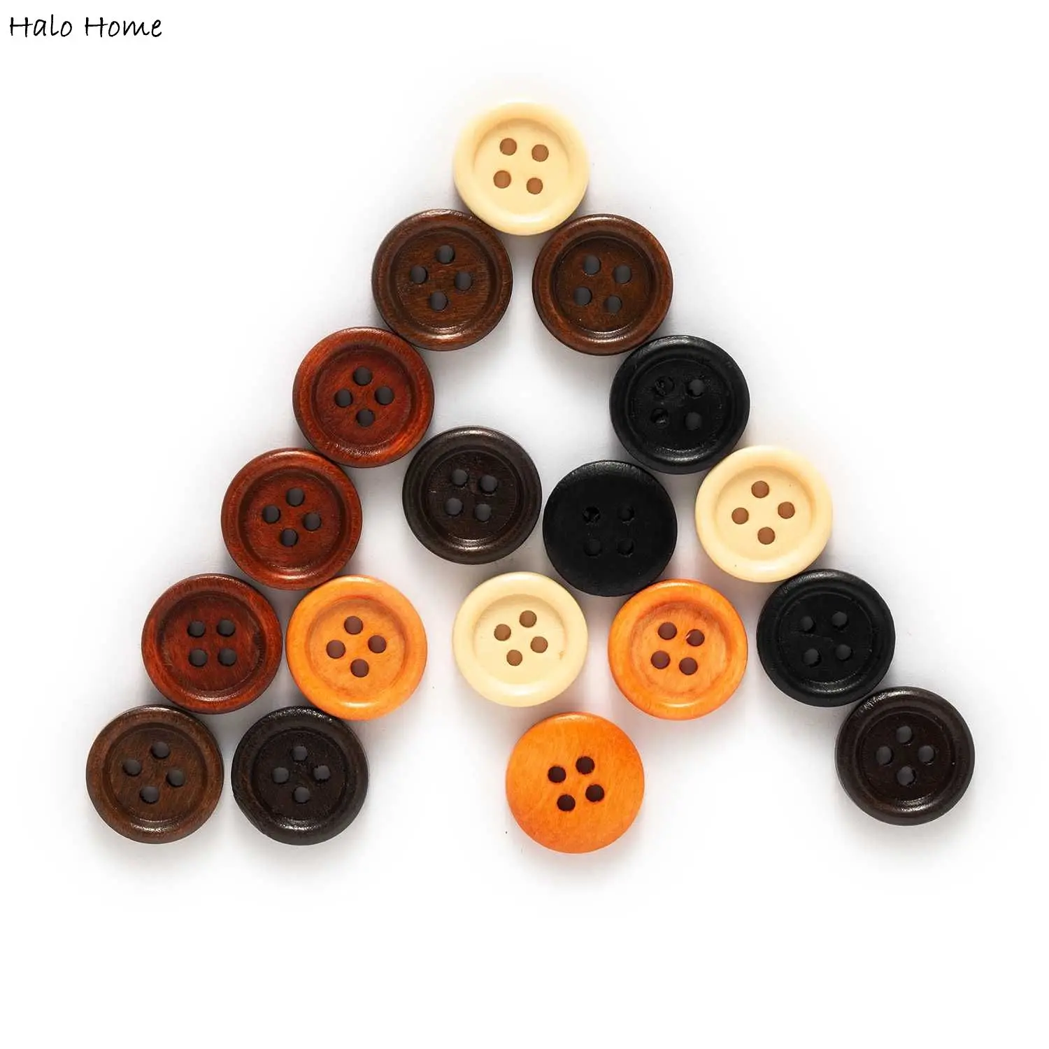 Lot De 50 Boutons Plats 4 Trous 15mm - Couleur Blanc Nacré, Pour Couture Et Scrapbooking