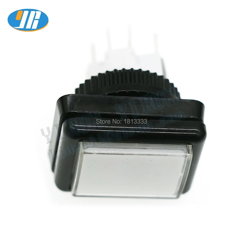 

35mm*26mm Arcade Button DC12V LED Light Illuminated Push Button With 3PIN Micro Switch Export Button DIY Parts