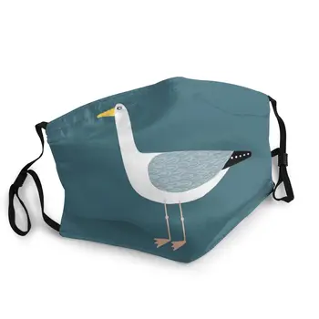 

Seagull Standing Non-Disposable Face Mask Printed Dust Mask Protection Cover Respirator Mouth Muffle