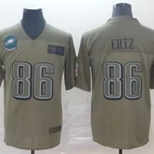 Стилизованные Мужские Филадельфия Зак эрц 86 орлы зеленый Джерси оливковое/золотое