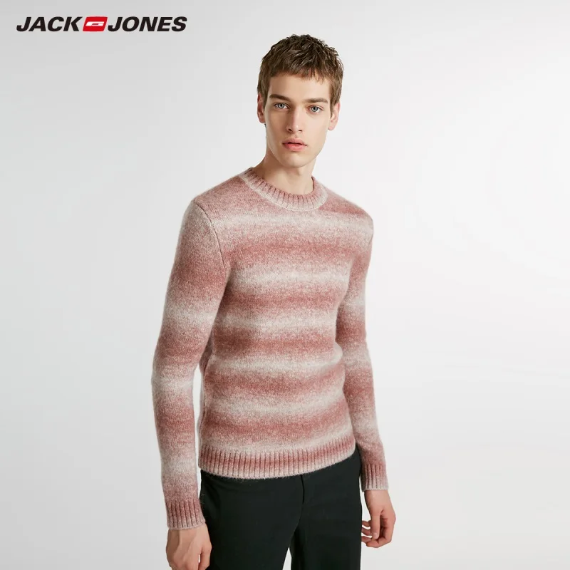 JackJones мужской шерстяной и мохеровый свитер пуловер Топ Мужская одежда 218425530 - Цвет: PRETTY ROSE