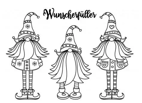 

Santa Claus with German Words Transparent Clear Silicone Stamp DIY scrapbooking/photo album Decorative clear stamp W1778