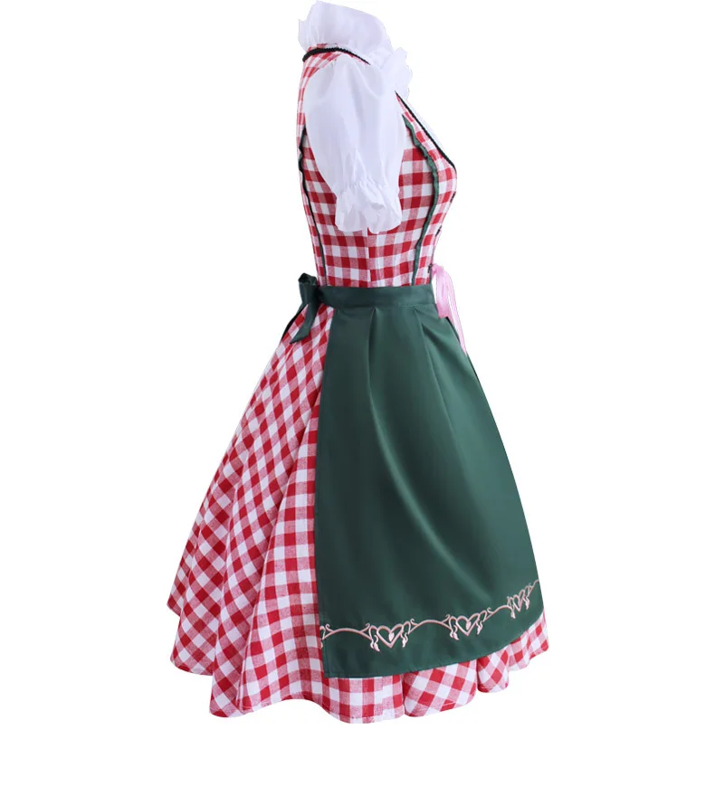 Nwe традиционный bavaria octoberfest немецкий пивной костюм для взрослых Октоберфест дирндль платье с фартуком