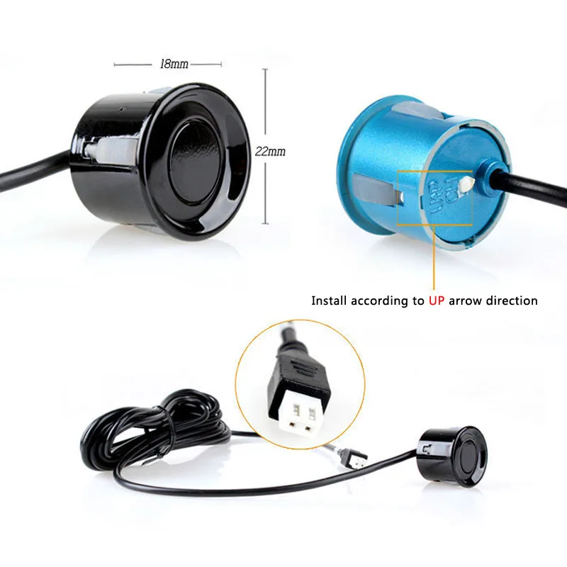 6-Colors-22mm-Car-Parking-Sensor-Reverse-Backup-Radar-Monitor-Detector-Security-Alert-System-Accessories