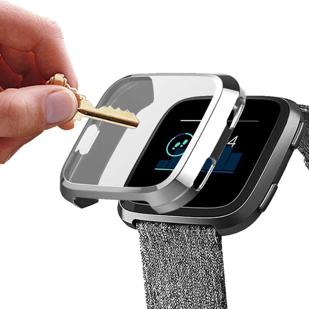Чехол для fitbit versa/Versa 2/Versa lite ремешок для экрана Защитная крышка все включено ультра-тонкая мягкая рамка аксессуары для часов