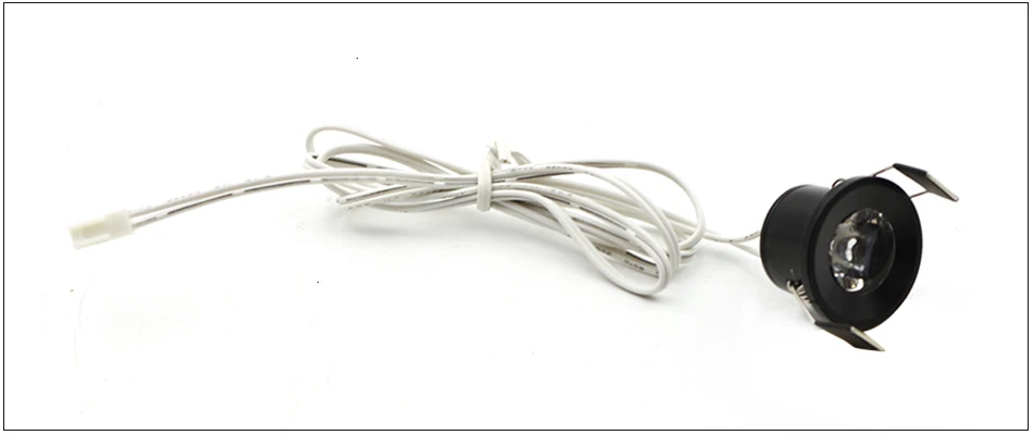 LEDIARY LED Mini Cabinet Downlights 12V Silvery White Black 1.5W 27mm Cut Hole Recessed Mounted Ceiling Spot Lamp For Study Room