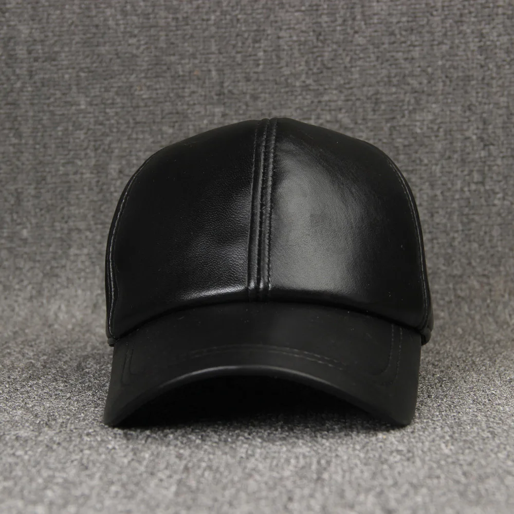 Women Leather Casual Hats Hip Hop Baseball Caps Designer Hats Men High Quality Sheepskin Warm Autumn Winter Trucker Hat Dad Cap