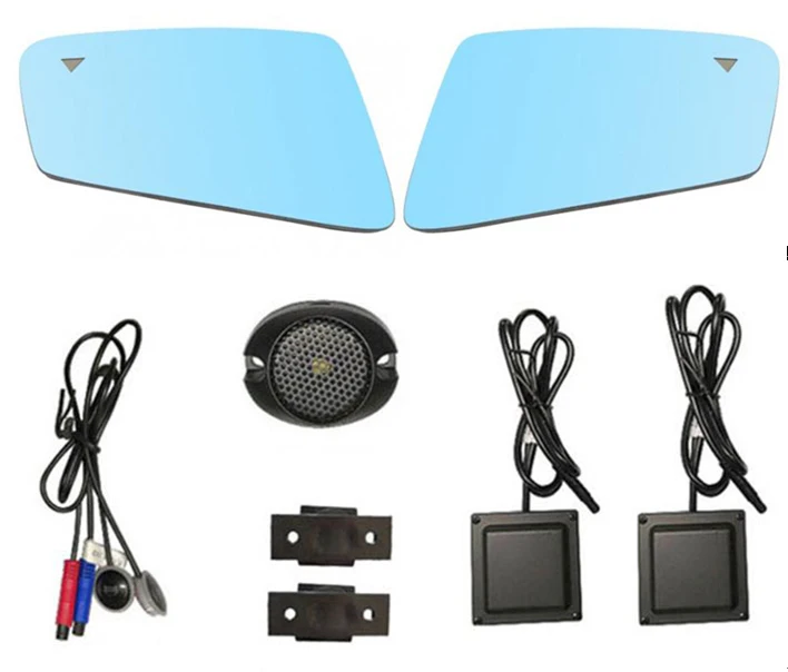 Blind Spot Detect Monitor 24GHZ Radar Sensor Lane change System Side Rear Mirror Glass for Mercedes benz W218 W219 CLS 300 350 - Название цвета: BSD blue glass W218