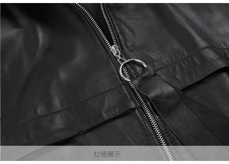 Genuine Leather Jacket Casual Hooded Batwing Sleeve Zip Sheepskin Coat Women Autumn Winter Highstreet Plus Size Outwear Female
