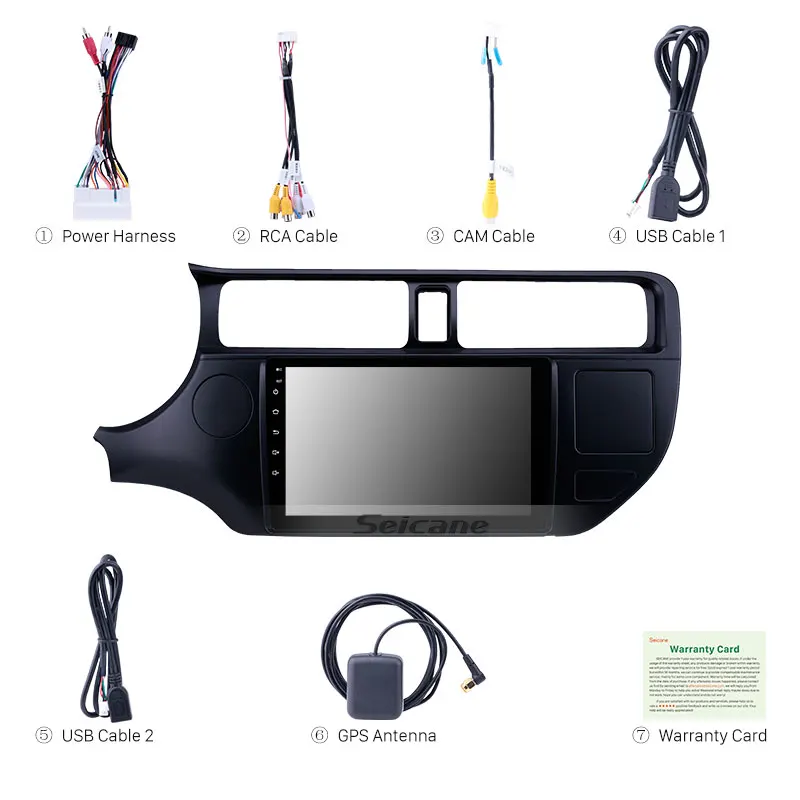 Seicane 9 дюймов сенсорный экран gps навигационное радио Android 8,1 для Kia Rio LHD 2012 с USB wifi AUX поддержка резервная камера Carplay 2 din