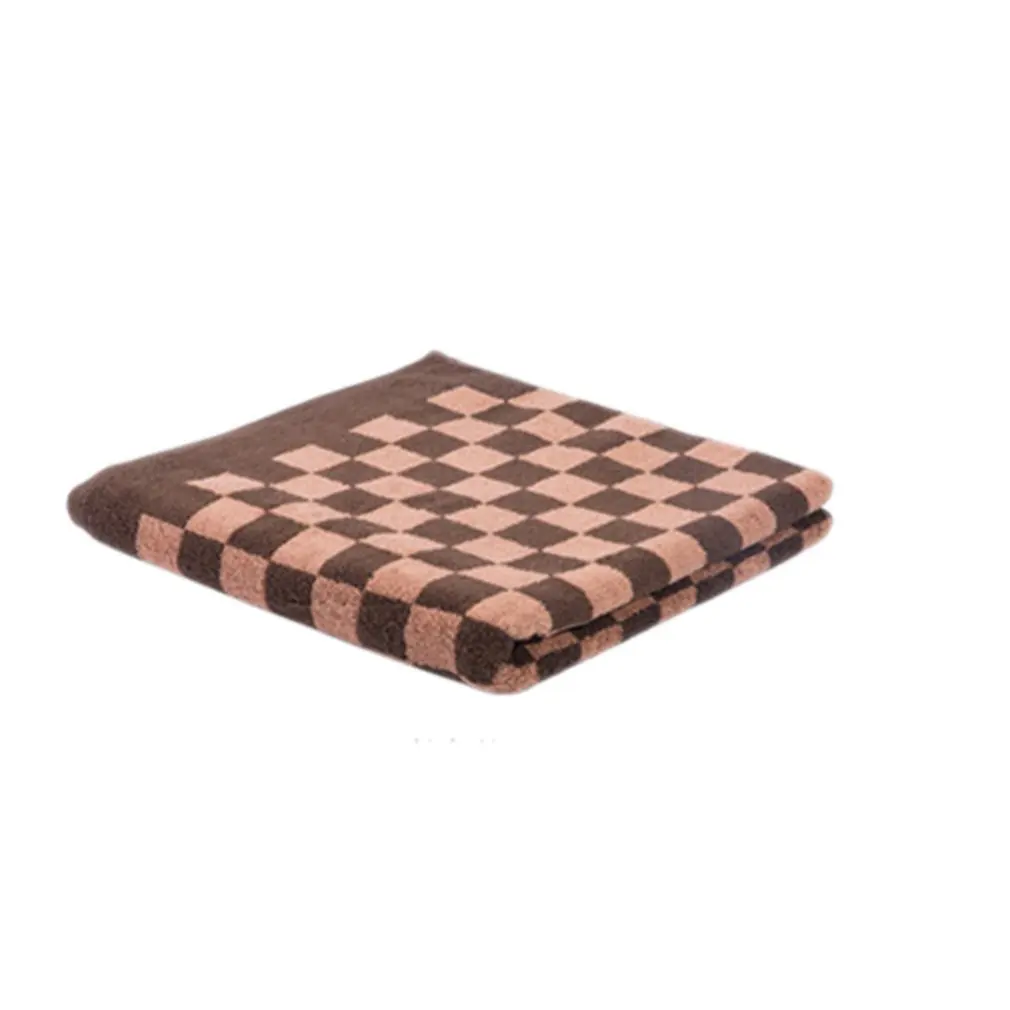 Brown HY3168 хлопковое антибактериальное быстросохнущее ультралегкое полотенце для путешествий - Color: Brown