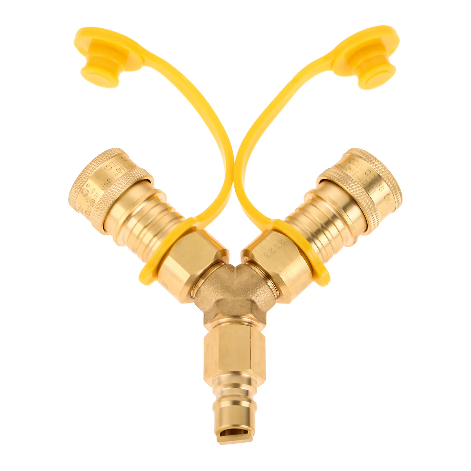 Adaptador de conexión rápida para parrilla de Gas Natural Weber, divisor en Y de 3/8 pulgadas para horno de Pizza Y Patio