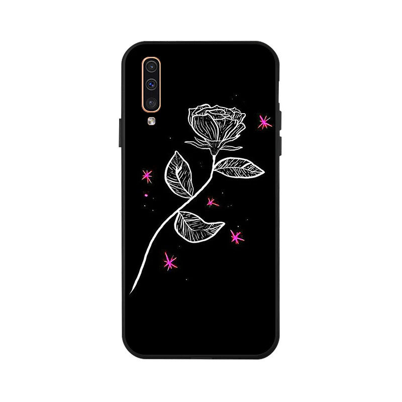 3D DIY Painted Case For Samsung A50 Case Silicon Black Case For Samsung Galaxy A40 A70 A60 A30 A10 A20 A20e A2 Core Cover Fundas - Цвет: X089