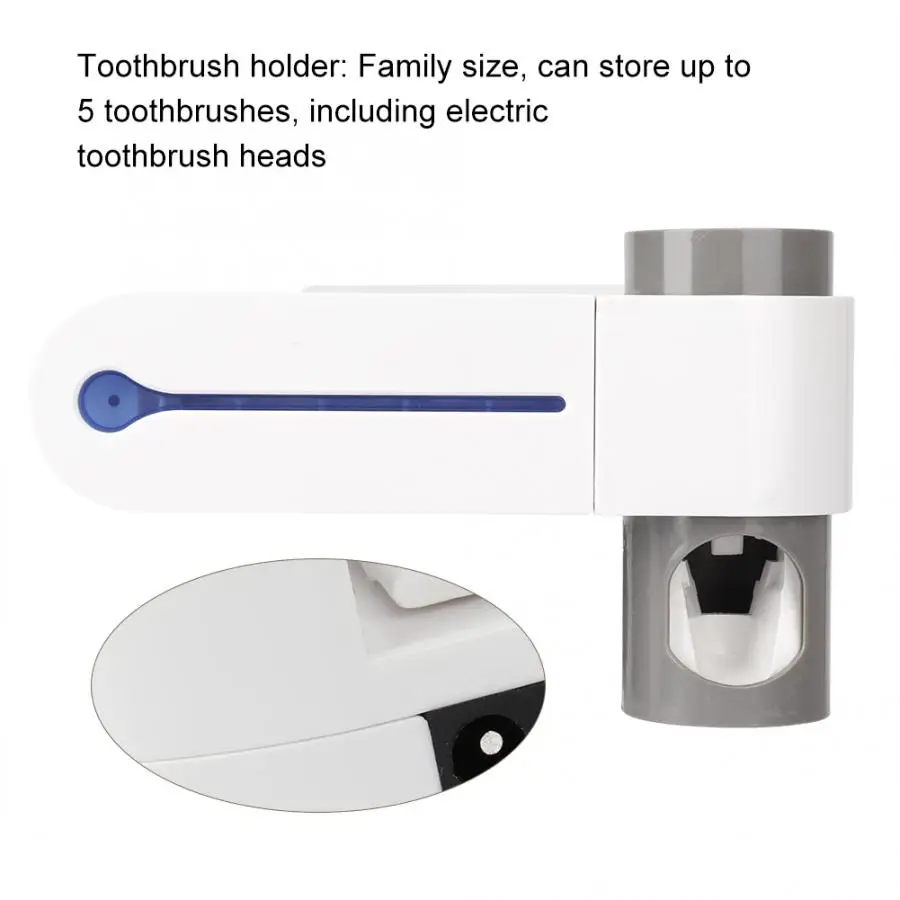Wall mount подстаканник 3 в 1 Зубная щётка стерилизатор UV дезинфекция держатель