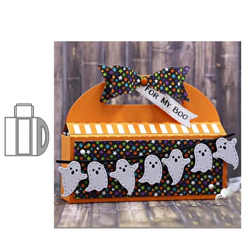 Металлические штампы JC для скрапбукинга прямоугольная Подарочная коробка