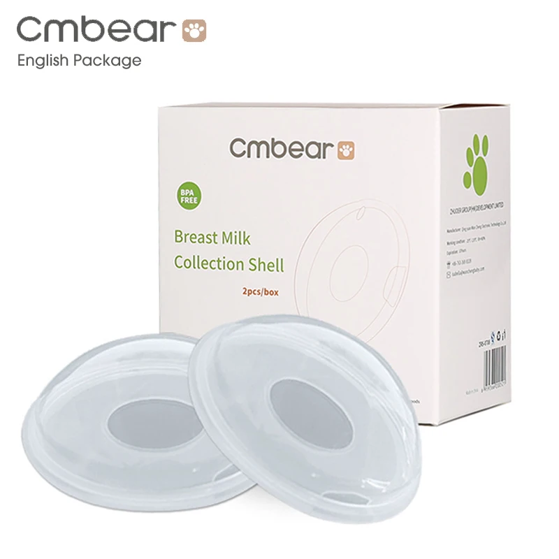 Reusable Cmbear portable Breast Feeding Collector Postpartum pregnant women Prevent leakage milk PP material Manual breast pump