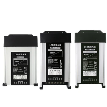 

AC180-240V To DC12V 200W 300W 400W LED Driver Waterproof Lighting Transformer Outdoor Rainproof Powered Supply Accessory