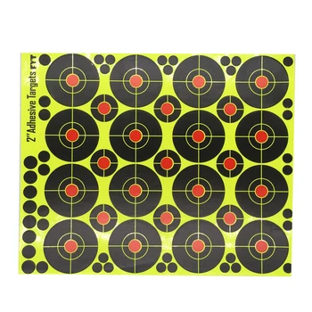 

10Pcs Sheets 2inch Adhesive Shooting Targets Paper Splatter Self Adhesive Sticker Shoot Multi-Bullseye Exercises Accessories N15