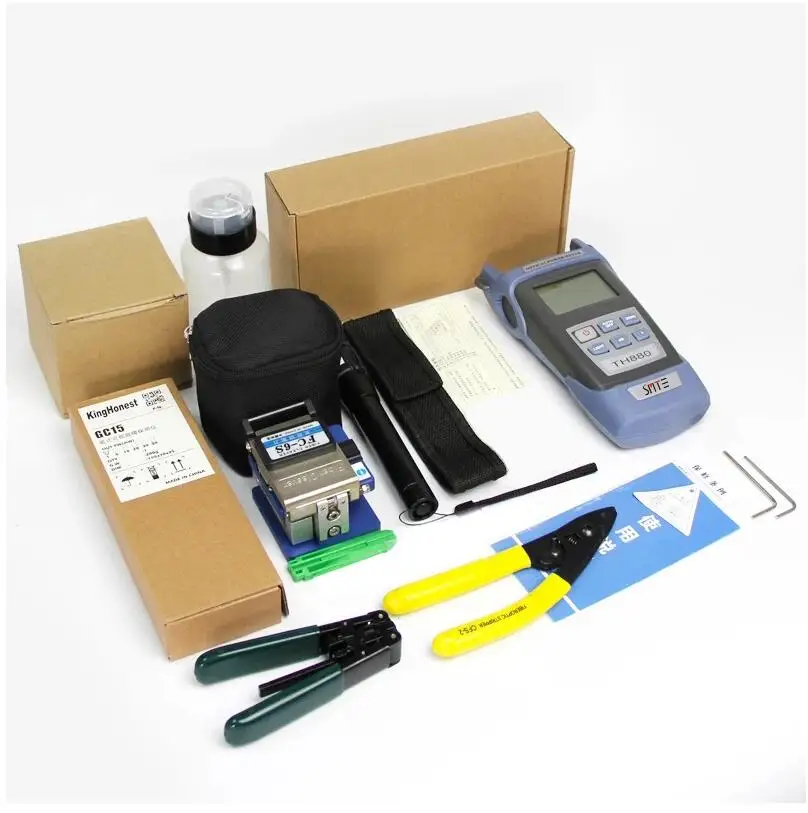 Ftth-Tool-Kit локатор для зачистки проводов Скалыватель Optical-Power-Meter-5km FS-6C-Fiber