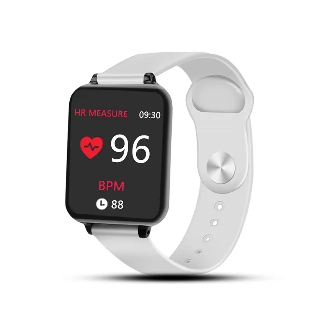 B57 умные часы водонепроницаемые спортивные для iphone телефон Smartwatch монитор сердечного ритма функции кровяного давления для женщин мужчин малыш - Цвет: White