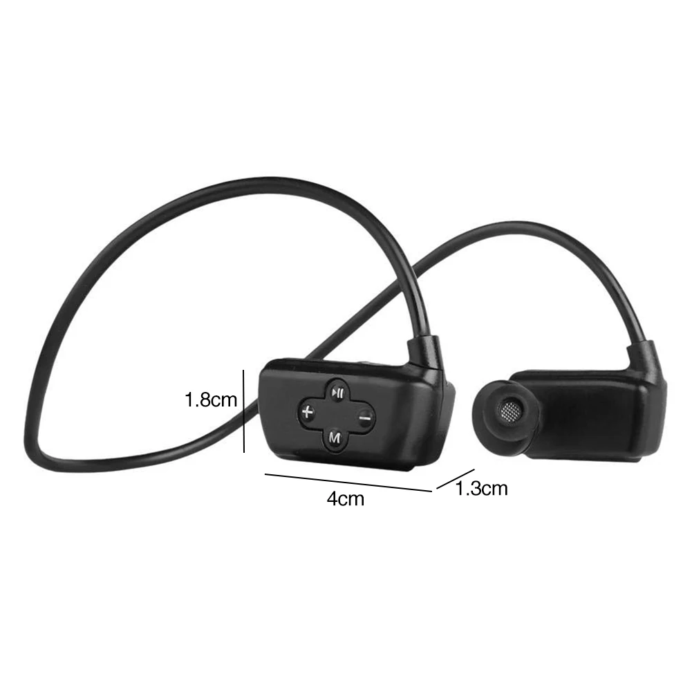 IPX8 водонепроницаемый MP3 плеер наушники Спорт Бег профессиональный беспроводной плавание гарнитура Bluetooth портативный телефон рекордер