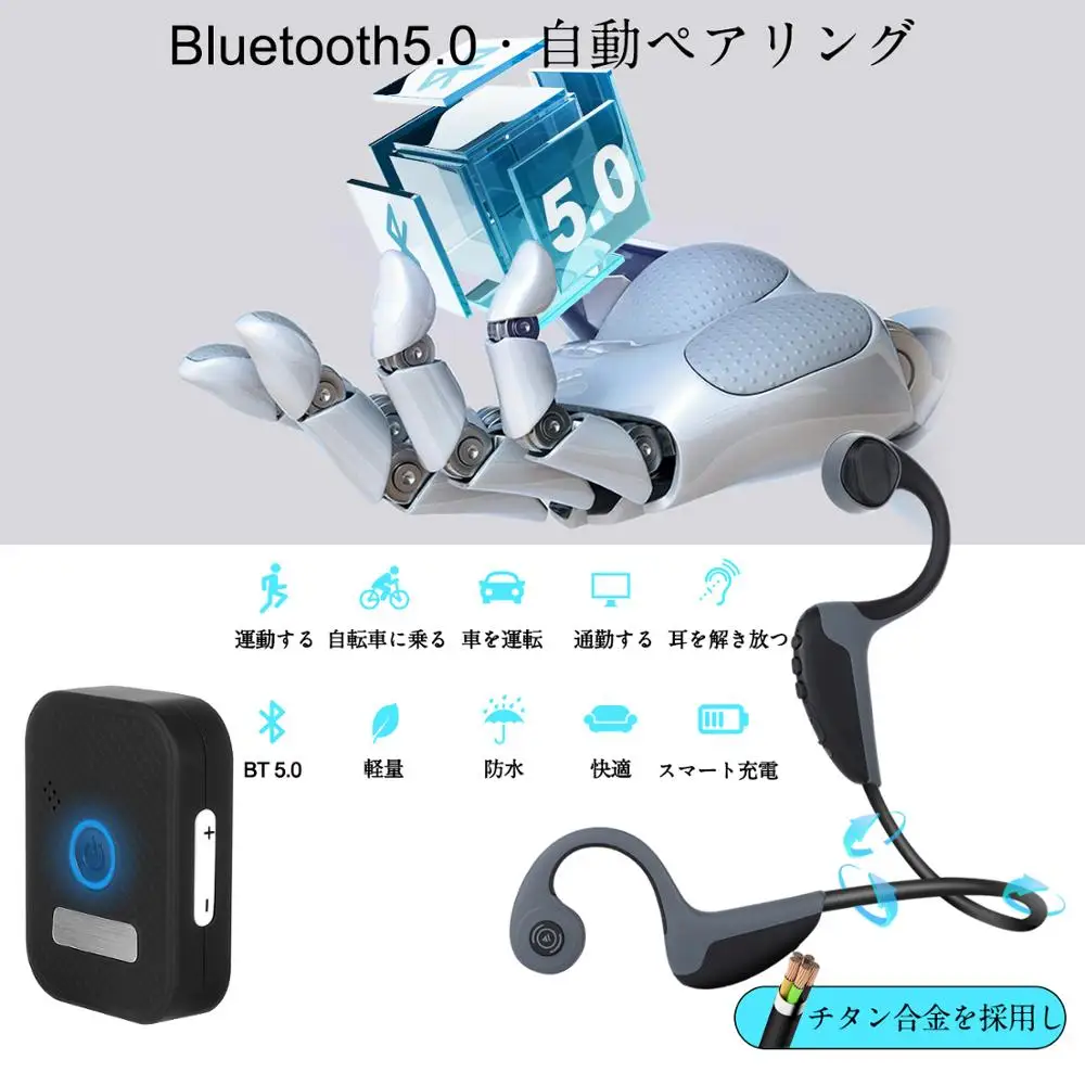 Bone Conduction Hearing Aids with Bluetooth Bone Wireless headphones hearing aids Portable Sports headset mini Amplifier hearing